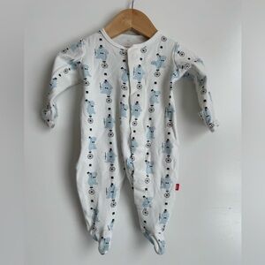 Magnetic Me 100% Organic Cotton Magnetic Baby Footie 0-3 months organic cotton